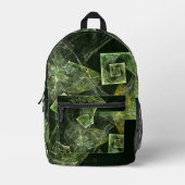 Abstrakte Kunst Bedruckter Rucksack (Vorderseite)