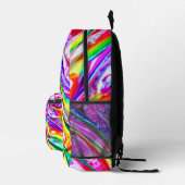 Abstrakte Kunst Bedruckter Rucksack (Rechts)
