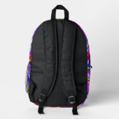 Abstrakte Kunst Bedruckter Rucksack (Rückseite)