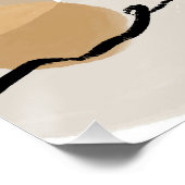 ABSTRAKTE KUNST BEIGE THEMA POSTER (Ecke)