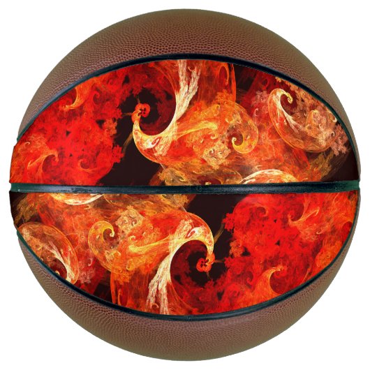 Abstrakte Kunst beim Tanzen von Feuervögeln Basketball (Vorderseite)