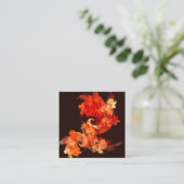 Abstrakte Kunst beim Tanzen von Feuervögeln Begleitkarte (Stehend Vorderseite)