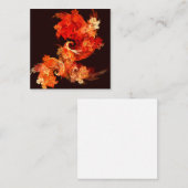 Abstrakte Kunst beim Tanzen von Feuervögeln Begleitkarte (Vorne/Hinten)