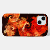 Abstrakte Kunst beim Tanzen von Feuervögeln Case-Mate iPhone Hülle (Rückseite (Horizontal))