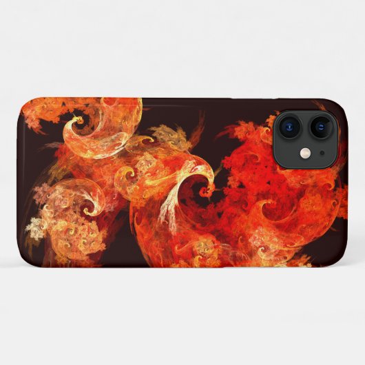 Abstrakte Kunst beim Tanzen von Feuervögeln Case-Mate iPhone Hülle (Rückseite (Horizontal))