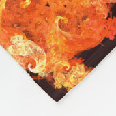 Abstrakte Kunst beim Tanzen von Feuervögeln Fleecedecke (Ecke)
