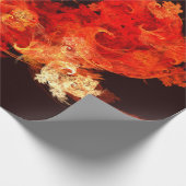 Abstrakte Kunst beim Tanzen von Feuervögeln Geschenkpapier (Ecke)