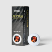 Abstrakte Kunst beim Tanzen von Feuervögeln Golfball (Verpackungen)