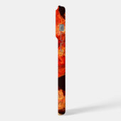 Abstrakte Kunst beim Tanzen von Feuervögeln iPhone Hülle (Linke Seite)