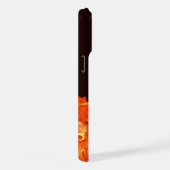 Abstrakte Kunst beim Tanzen von Feuervögeln iPhone Hülle (Rechte Seite)