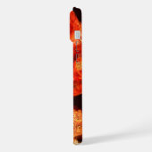 Abstrakte Kunst beim Tanzen von Feuervögeln iPhone Hülle (Linke Seite)