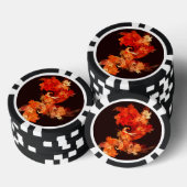 Abstrakte Kunst beim Tanzen von Feuervögeln Pokerchips (Stapel)