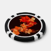 Abstrakte Kunst beim Tanzen von Feuervögeln Pokerchips (Einzeln)