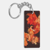 Abstrakte Kunst beim Tanzen von Feuervögeln Schlüsselanhänger (Vorderseite links)
