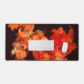 Abstrakte Kunst beim Tanzen von Feuervögeln Schreibtischunterlage (Tastatur & Maus)