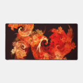 Abstrakte Kunst beim Tanzen von Feuervögeln Schreibtischunterlage (Vorderseite)