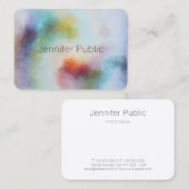 Abstrakte Kunst Beruflich Elegante Vorlage Moderne Visitenkarte (Vorne/Hinten)