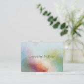 Abstrakte Kunst Beruflich Moderne Farbvorlage Visitenkarte (Stehend Vorderseite)