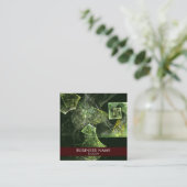 Abstrakte Kunst Beruflich Quadratische Visitenkarte (Stehend Vorderseite)