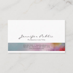 Abstrakte Kunst Beruflich Stilvoll Moderne Kunst Visitenkarte