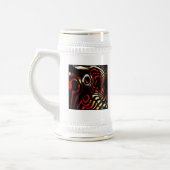Abstrakte Kunst Bierglas (Links)