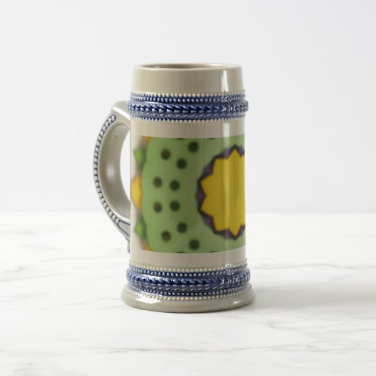 ABSTRAKTE KUNST BIERGLAS (Vorderseite Links)