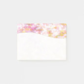 Abstrakte Kunst Blassgelbe Pastelle Impressionismu Post-it Klebezettel (Vorderseite)