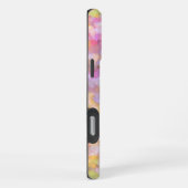 Abstrakte Kunst Blassgelbe Pastete iPhone Hülle (Rechte Seite)