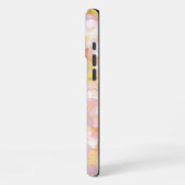 Abstrakte Kunst Blassgelbe Pastete iPhone Hülle (Linke Seite)