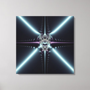 Abstrakte Kunst Blaue Sterne Leinwanddruck