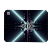 Abstrakte Kunst Blaue Sterne Magnet (Horizontal)