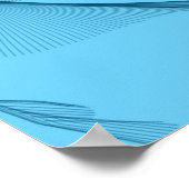 Abstrakte Kunst - Blautöne Poster (Ecke)