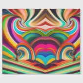 Abstrakte Kunst Bonnaroo Geschenkpapier (Flach)