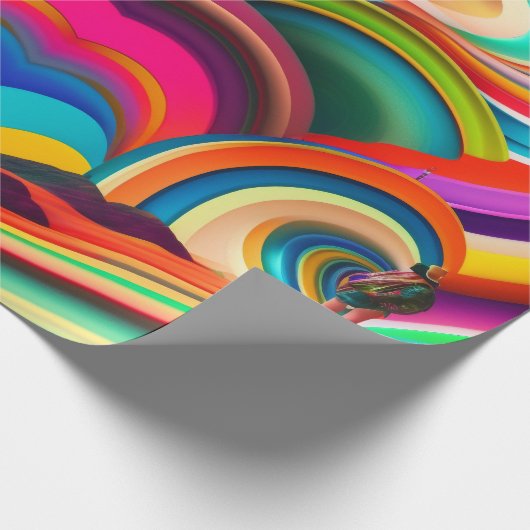 Abstrakte Kunst Bonnaroo Geschenkpapier (Ecke)