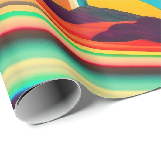 Abstrakte Kunst Bonnaroo Geschenkpapier (Rolleneckpunkt)