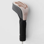 Abstrakte Kunst Braunalgen, Seetang Golf Headcover (angewinkelt)