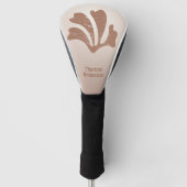 Abstrakte Kunst Braunalgen, Seetang Golf Headcover (Vorderseite)
