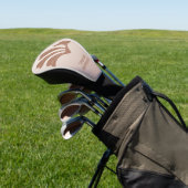 Abstrakte Kunst Braunalgen, Seetang Golf Headcover (In SItu)
