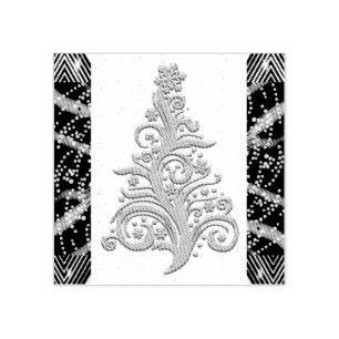 Abstrakte Kunst-Briefmarke - Abstrakter Weihnachts Gummistempel
