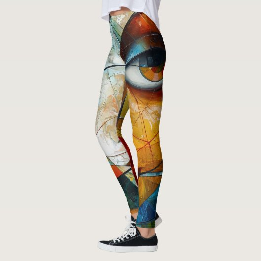 Abstrakte Kunst bunt Leggings (Links)
