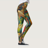 Abstrakte Kunst bunt Leggings (Rechts)