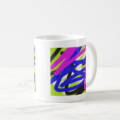 abstrakte Kunst bunte 4834 Kaffeetasse (VorderseiteRechts)