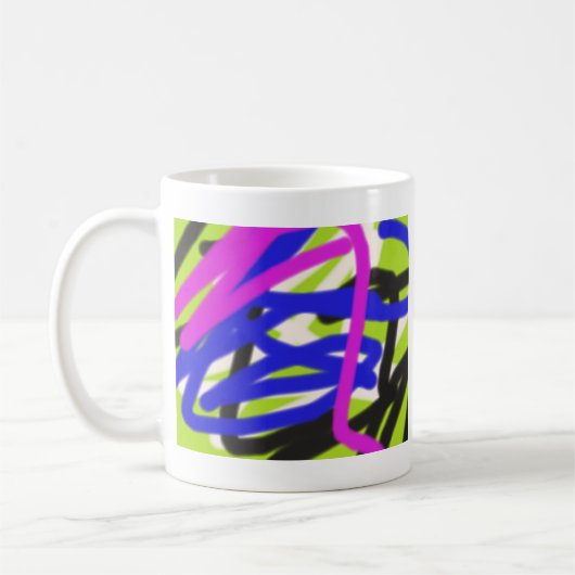 abstrakte Kunst bunte 4834 Kaffeetasse (Links)