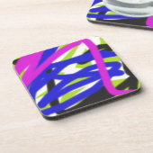 abstrakte Kunst bunte 4834 Untersetzer (Linke Seite)