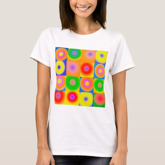 Abstrakte Kunst - buntes Glück T-Shirt (Vorderseite)