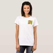 Abstrakte Kunst - buntes Glück T-Shirt (Vorne ganz)