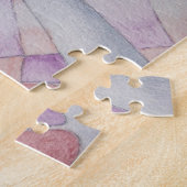 abstrakte Kunst, buntes Rosa, positives Retro Puzzle (Seite)