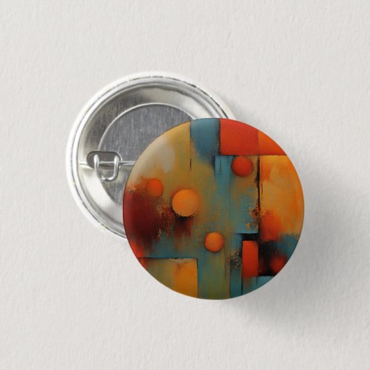 Abstrakte Kunst Button (Vorne & Hinten)