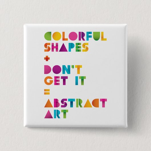 Abstrakte Kunst Button (Vorderseite)