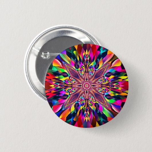 Abstrakte Kunst Button (Vorne & Hinten)